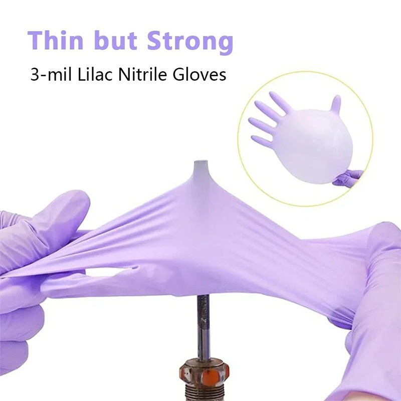 50/100pcs Purple Nitrile Glove - Exam Glove Nitrile review and price