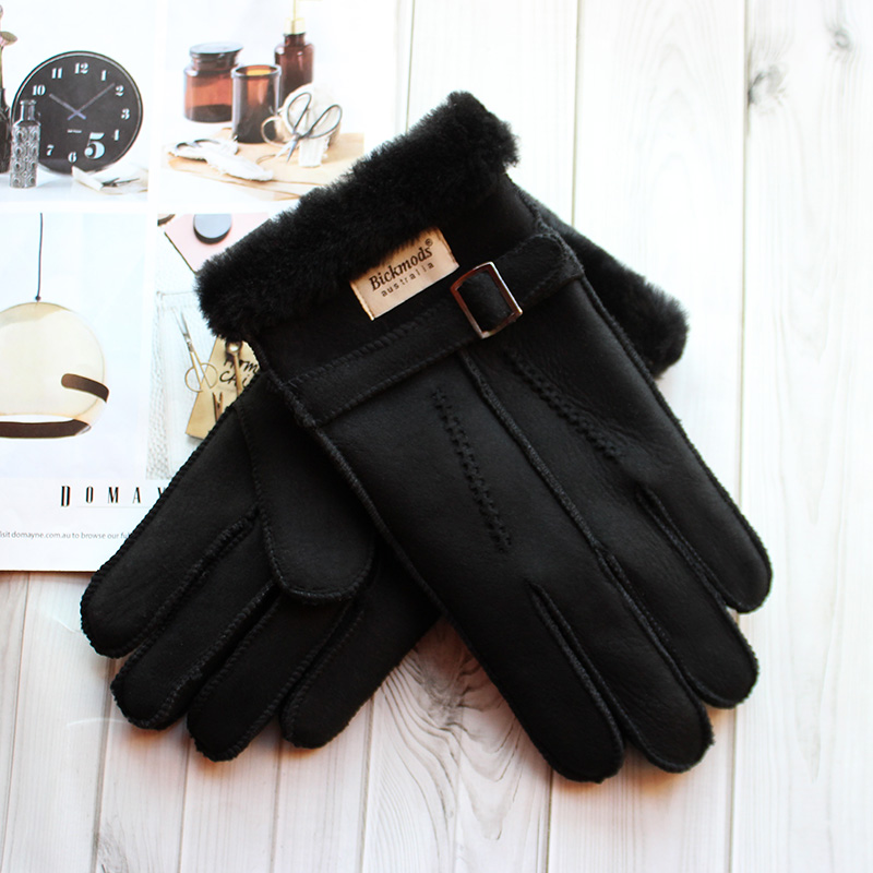 Sheepskin Fur Gloves Men's Thi - Leather Driving Glove review and price