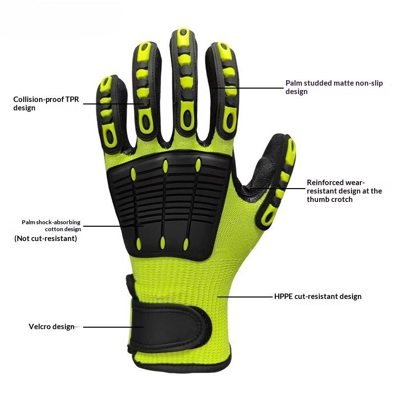 1 Pair Cut & Impact Resistant  - Nitrile Mechanic Glove review and price