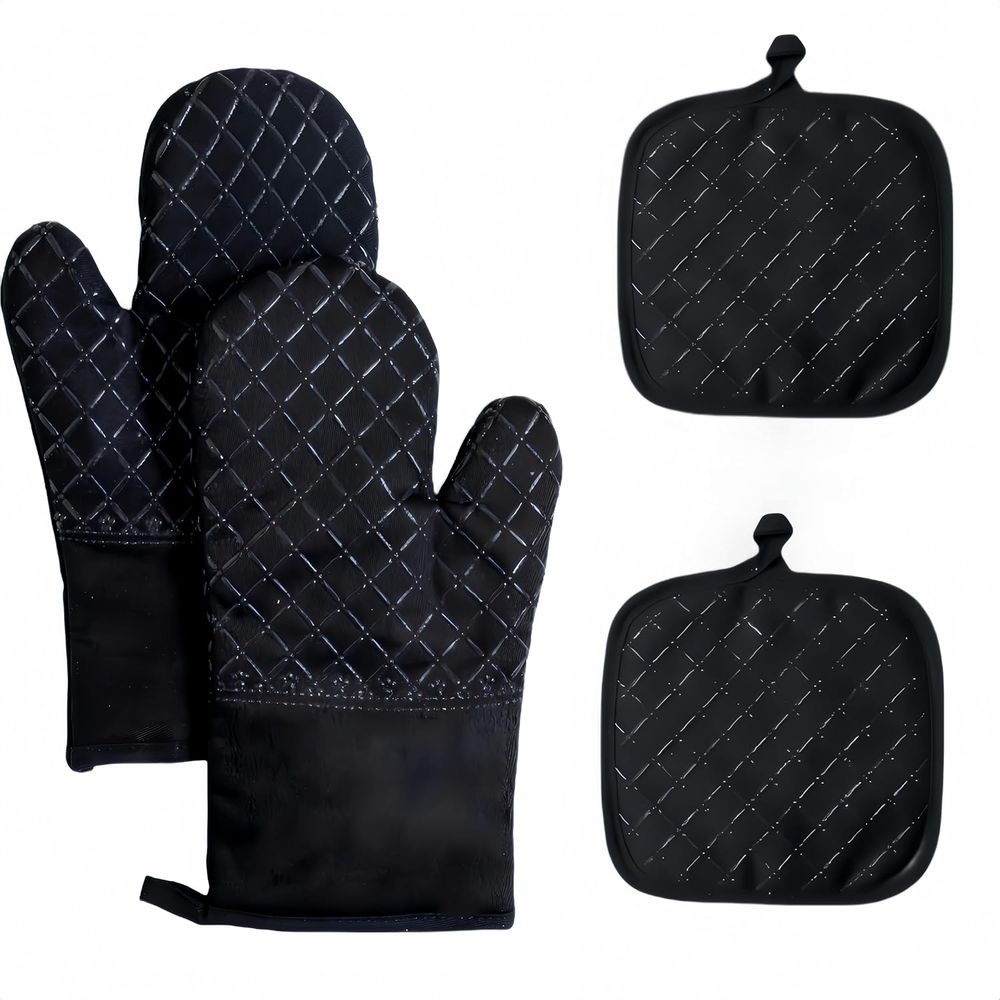 4-Piece Set, Extended Kitchen  - Oven Mitt Silicone review and price