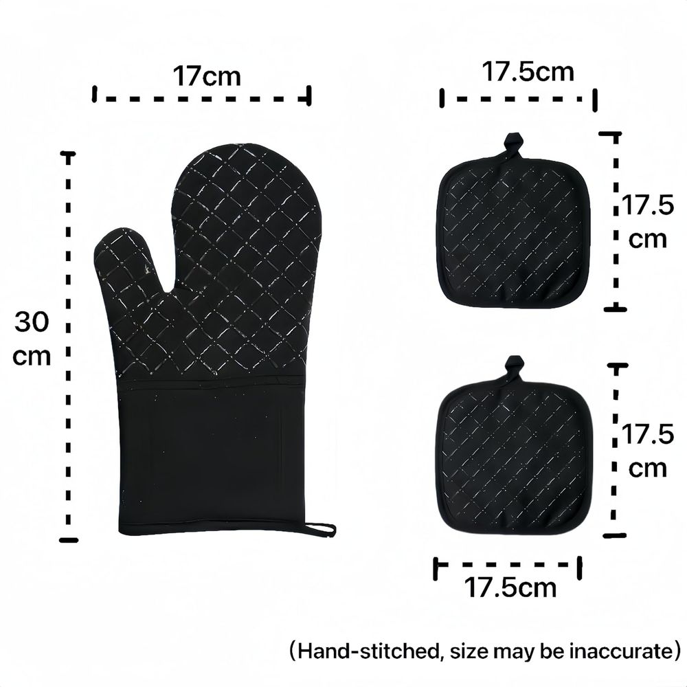 4-Piece Set, Extended Kitchen  - Oven Mitt Silicone review and price