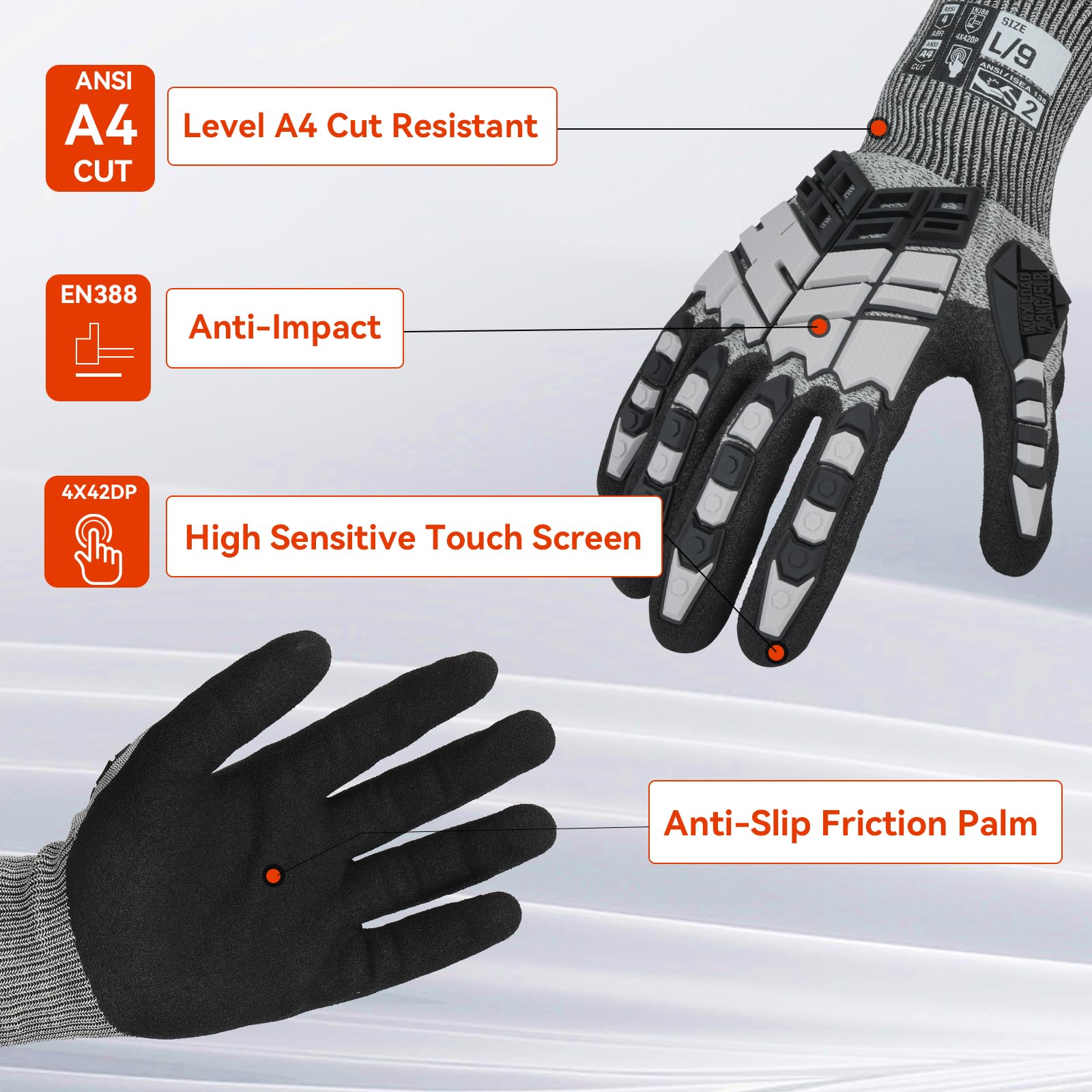 Anti-Impact Gloves With Cut-Re - Cut Resistant Glove review and price
