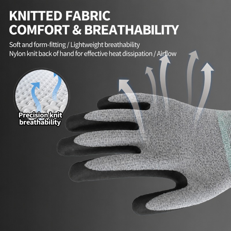 15 Needle Polyester Nitrile Co - Nitrile Mechanic Glove review and price
