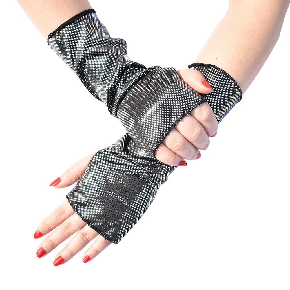 1Pair Women's Faux Patent Leat - Fingerless Glove Knit review and price